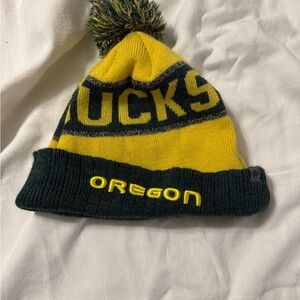 Top of the World Green Knit Beanie